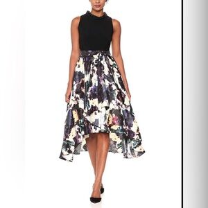 SLNY S.L. Fashions sleeveless beaded high-low dress